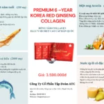 Thành Phần Và Công Dụng Hồng Sâm Collagen Cao Cấp Hàn Quốc Hộp 30 Gói X 10ml - 1Mall.vn
