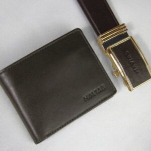 Set Ví Dây lưng da bò Venus2 & Luxmo HAVIAS Nâu 1Mall.vn