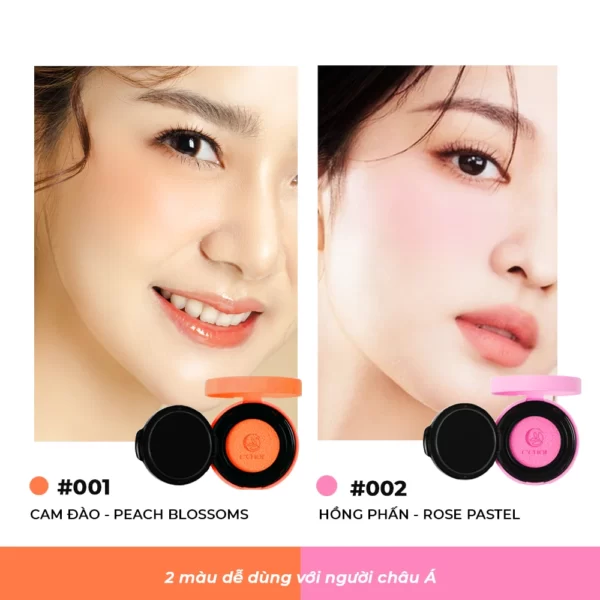 Phấn Nước Má Hồng C'choi- Slim Cushion Blush - 2 Màu Dễ Dùng Với Người Châu Á - Punar - 1Mall.vn