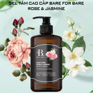 Gel tắm dưỡng ẩm Bare For Bare chính hãng giá tốt - Rose & Jasmine (phục hồi & dưỡng ẩm) - 1Mall.vn