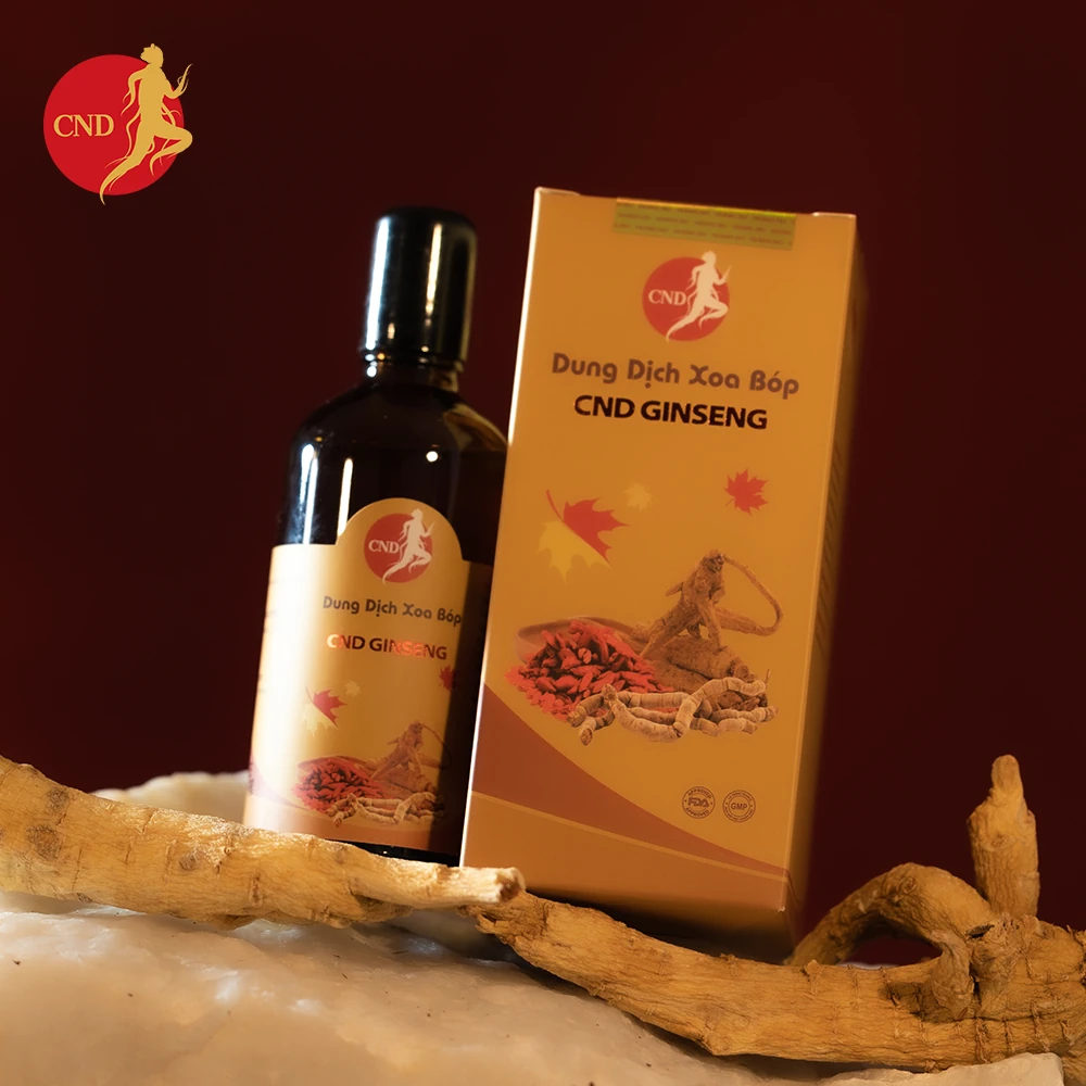 Dung dịch xoa bóp CND Ginseng (Sâm Bắc Mỹ Canada) chính hãng - 1Mall.vn