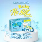 Khăn Lau Hạ Sốt Trẻ Em Baby Hạ Sốt Pharphap - Jp Natural - 1Mall.vn