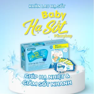 Khăn Lau Hạ Sốt Trẻ Em Baby Hạ Sốt Pharphap - Jp Natural - 1Mall.vn