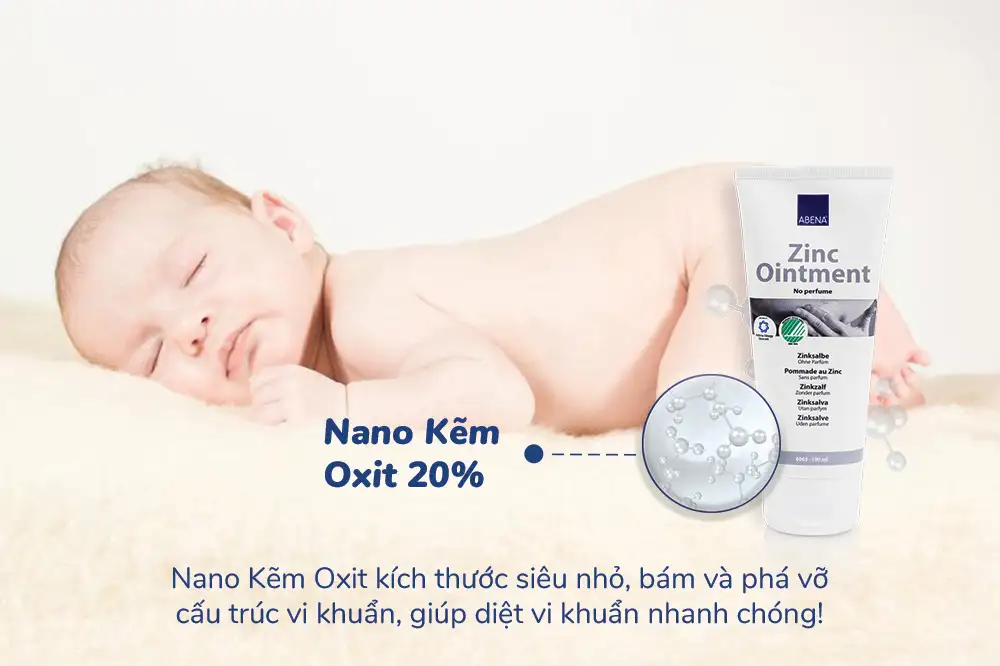 Kem trị hăm da đa năng Abena Zinc Ointment 15ml (10) Kem hăm da đa năng Abena Zinc Ointment