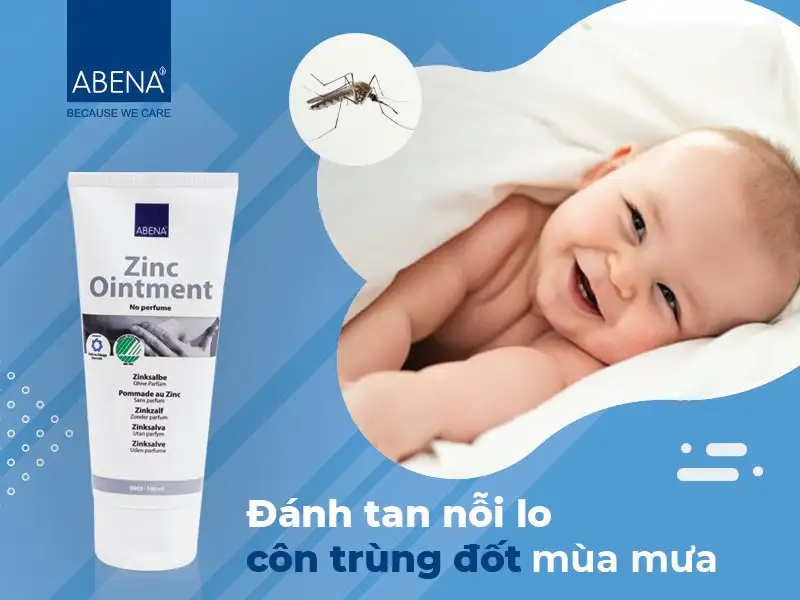 Kem trị hăm da đa năng Abena Zinc Ointment 15ml (5) Kem hăm da đa năng Abena Zinc Ointment