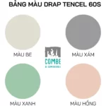 Bảng Màu Ga Trải Giường Drap Tencel 60s - Tân Phát - 1Mall.vn