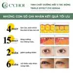 Hiệu Quả Sử Dụng Tinh Chất Dưỡng Mắt 3 Tác động C’choi - Triple Effect Eye Serum - Punar - 1Mall.vn
