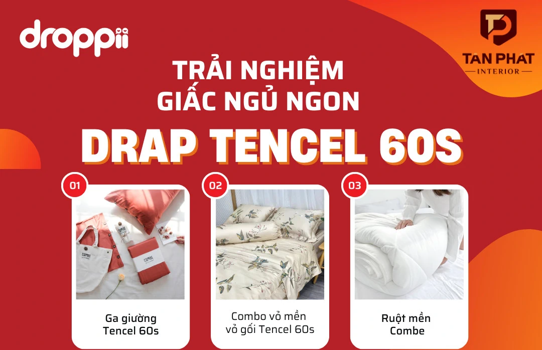 Khuyến Mãi Drap Tencel 60s - Tân Phát - 1Mall.vn