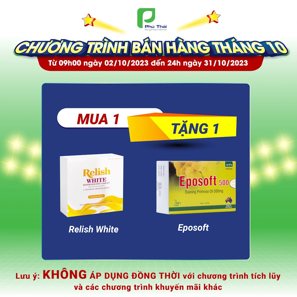 Khuyến Mãi Khi Mua Relish White Tặng Eposoft - Phú Thái - 1Mall.vn
