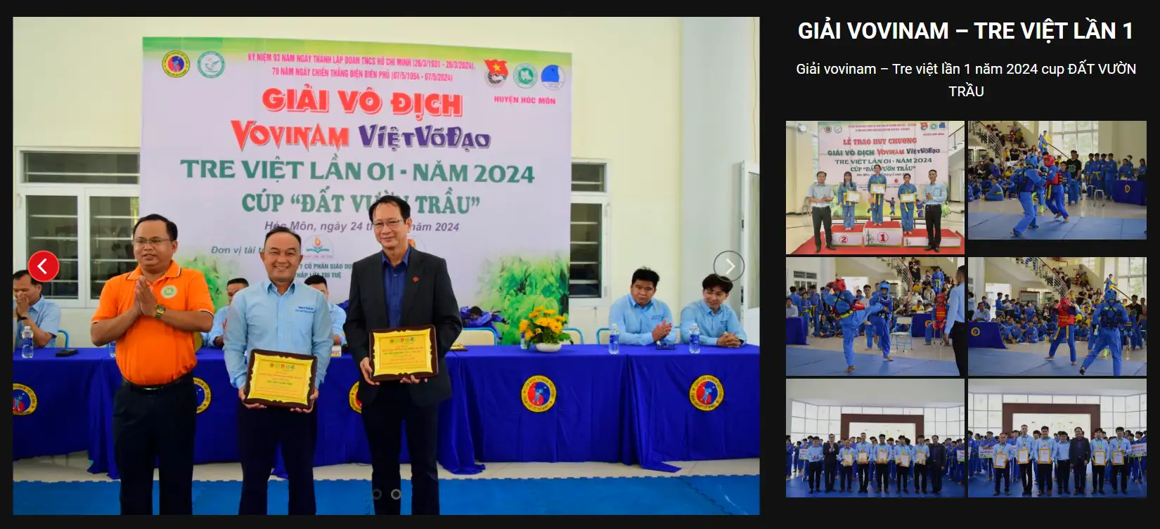 Giải vovinam – Tre việt lần 1 năm 2024 cup ĐẤT VƯỜN TRẦU - CND Ginseng