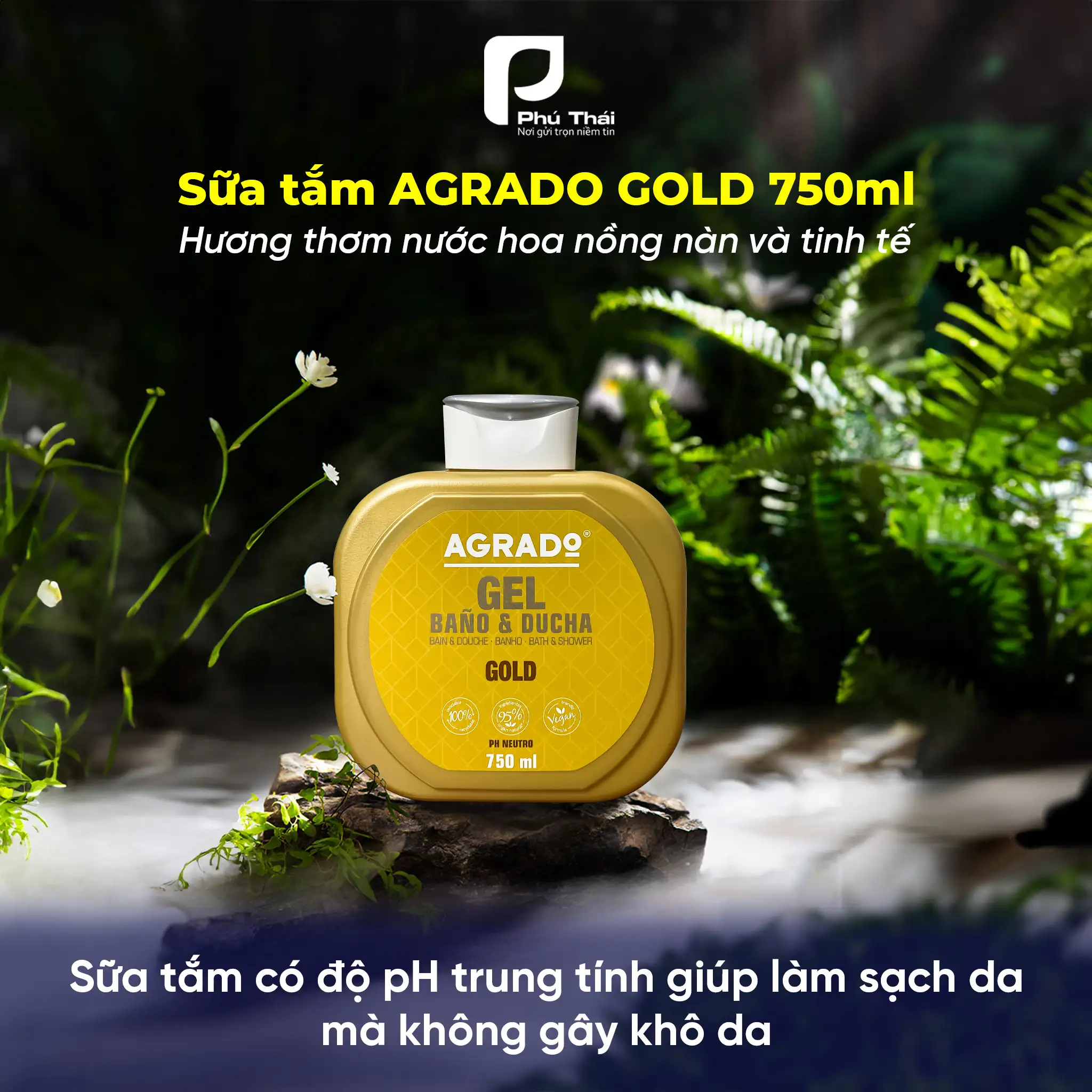 Sữa tắm Agrado hương Gold – Blue – Gold